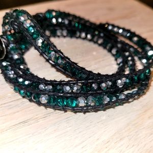 RARE-Vintage❤️✅️ Victoria Emerson-Natural Stone Wrap around bracelet & necklace